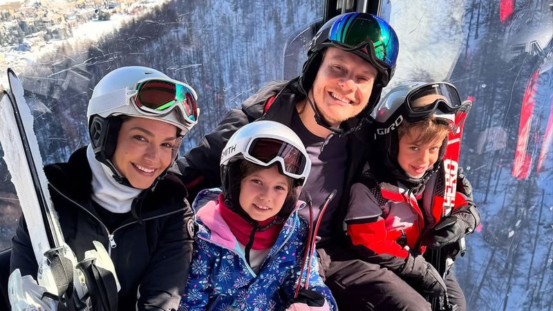 Thais Fersoza e Michel Teló com os filhos - Foto: Reprodução/Instagram