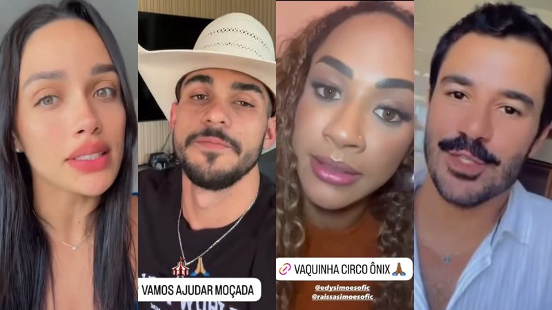 Ex-BBBs se mobilizam para ajudar circo de Edilberto e Raissa - Foto: Reprodução/Instagram