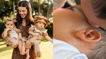 Biah Rodrigues com os filhos gêmeos - Foto: Reprodução/Instagram/Thai Lazarini