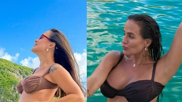 Carol Peixinho deixa a barriga à mostra em Fernando de Noronha - Fotos: Reprodução / Instagram
