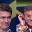 Jonas Spies e Luciano Huck no Quem Quer Ser um Milionário?