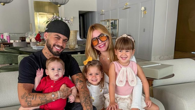 Virginia Fonseca e Zé Felipe com os filhos - Foto: Reprodução/Instagram