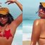 Gaby Amarantos na praia