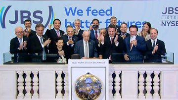 Líderes da JBS celebram a listagem na Bolsa de Valores de Nova York - Foto: Reprodução / NYSE