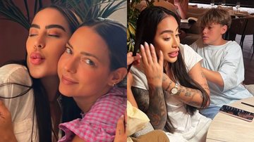 Rafaella Santos, Carol Dantas e Davi Lucca - Foto: Reprodução / Instagram