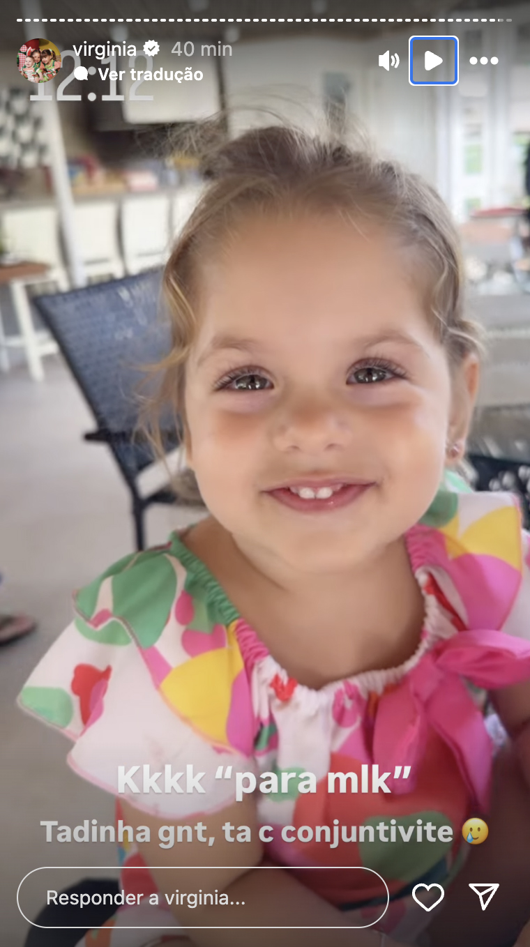 Maria Flor, filha de Virginia Fonseca e Zé Felipe - Foto: Reprodução / Instagram